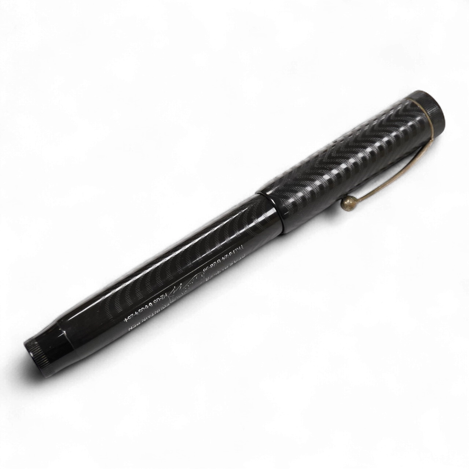 A Parker Lucky Curve Jacknife safety fountain pen, No.25.5 correct No.5 Lucky Curve nib